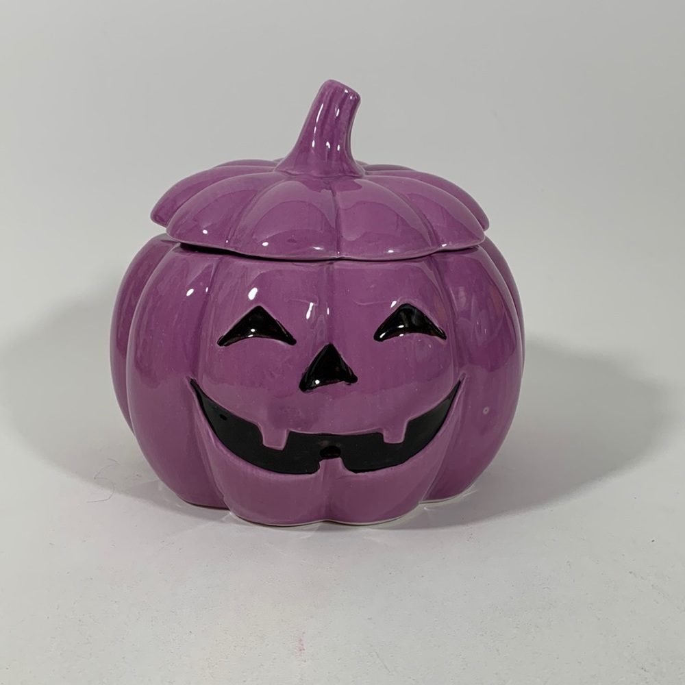 Halloween Ceramic Pumpkin Candy Jar